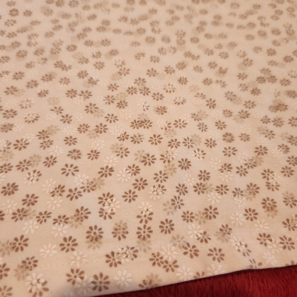 GAP Stretch Womens Crop Tank Top Floral Print White Brown Adjustable Sz Medium - Picture 9 of 9